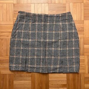 SHEIN Houndstooth Mini Skirt